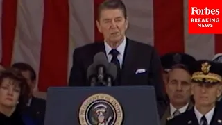 FLASHBACK: President Reagan Speaks At Veterans Day Ceremony At Arlington National Cemetery In 1985