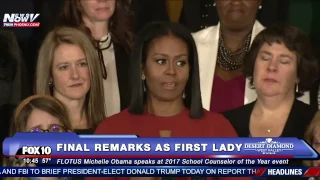 SO EMOTIONAL: Michelle Obama CRYING as She Delivers Final Words of FINAL Speech as First Lady FNN
