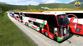 CONVOY DE BUSES RUMBO A LOJA ECUADOR - American Truck Simulator Mods 1.42