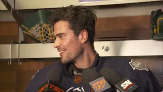 Oilers emergency backup goalie Matt Berlin thought they were joking when asked to go into the game