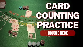 Card Counting Practice with Double Deck Blackjack