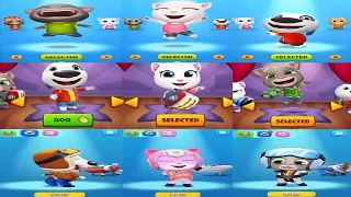 Talking Tom Gold Run VS Talking Tom Sky RUN Blast Park TALKING ANGELA VS  TALKING TOM VS  HANK