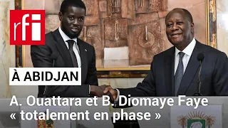 Alassane Ouattara et Bassirou Diomaye Faye « totalement en phase » • RFI