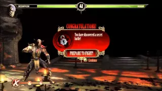 Mortal Kombat 9 (2011) *ALL* Secret Battles! Steps Included! [HD]