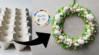 HOW TO MAKE AN EASTER FLOWER CROWN | DIY FROM EGG CARTONS | EASY DECORATIONS FROM RECYCLED MATERIALS