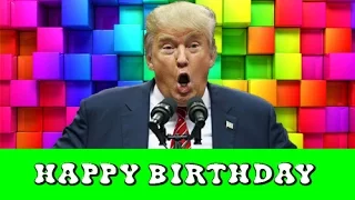 TRUMP SINGS happy birthday