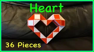 Rubik's Twist 36 or Snake Puzzle 36 Tutorial: How To Make a Heart Shape Step by Step