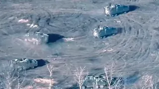 Attempt to attack 5 Mastiff armored vehicles of Ukraine