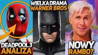 DEADPOOL 3 - analiza zwiastuna! Wielka drama w Warner Bros, nowy serwis VOD i nowy Rambo?