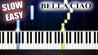 Bella Ciao - SLOW EASY Piano Tutorial by PlutaX