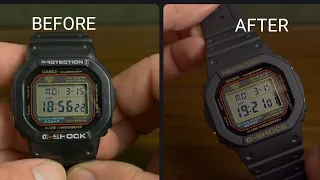 G-Shock bezel and strap change - modding my 12 year old DW-5000