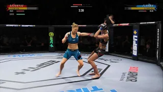 UFC 4 Leg Kick Finish 1