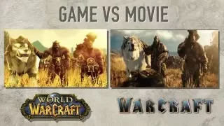 Warcraft Movie vs Game (World of wacraft machinima/cinematic)