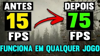 Como Aumentar O FPS De Qualquer Jogo ( Jogos Pesados Em PC fraco ) 2023