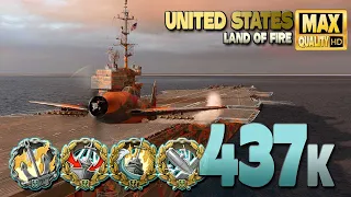 Авианосец «США» с гигантским +430к урона - World of Warships