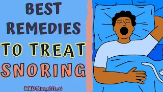 BEST REMEDIES TO TREAT SNORING