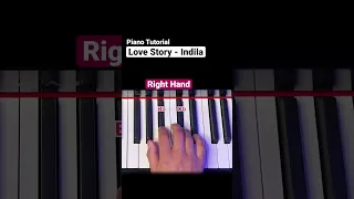 How to play „LOVE STORY“ by Indila - Mini Piano Tutorial #pianotutorial #learnpiano #pianolessons