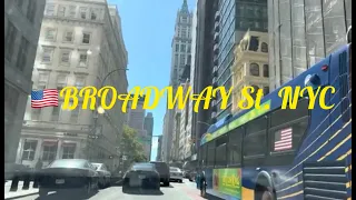 🇺🇲[4K]BROADWAY St. NYC Driving Tour🗽🚘