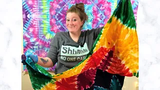 How to Tie Dye a Beautiful Mandala Tapestry | A Step by Step Guide for Beginners. Rainbow Mandala.