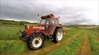 Fiat New Holland 110-90 mowing silage