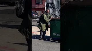 Homeless Man Gets Emotional After Stranger Did THIS.. 😢❤️