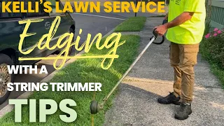 EDGING WITH A STRING TRIMMER? OH YES YOU CAN!