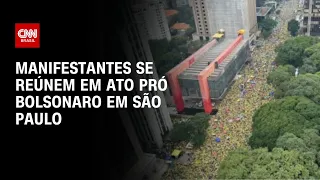 Manifestantes se reúnem em ato pró-Bolsonaro em São Paulo | AGORA CNN