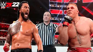 Roman Reigns vs Brock Lesnar (WWE 2K22)