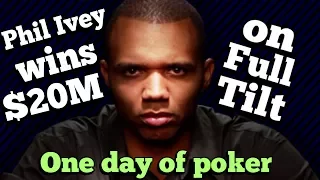 The days that Saw Phil Ivey win $20M on Full Tilt Poker