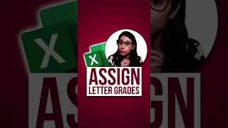 How to Assign Letter Grades in Excel #shorts (forget IF function)