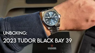 Love at first sight! Unboxing the 2023 TUDOR BLACK BAY 39 - BLUE DIAL!