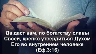 Проповедь. Крепко утвердиться Духом Его во внутреннем человеке.. (Служ. церквей ЕврАзии 23.05.2024)