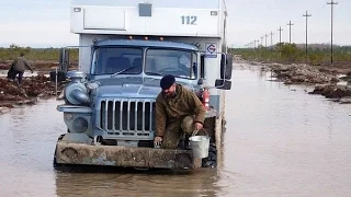 Stuck Russian truck Ural off-road Бездорожье на грузовике Урал