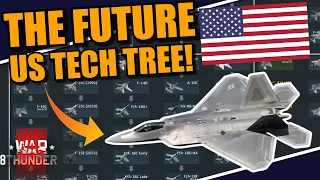 War Thunder - HOW will the UNITED STATES TECH TREE (Air) look like in the FUTURE? F-22's? F-111's?