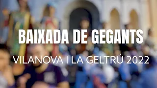 Baixada de Gegants de Vilanova i la Geltrú 2022