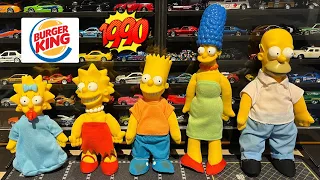 1990 THE SIMPSONS BURGER KING PLUSH TOYS