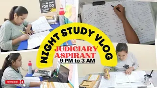 Night Study vlog**JUDICIARY ASPIRANT || @judiciaryvibes