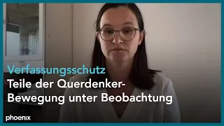 Katja Riedel (WDR Investigativ) zur "Querdenker" Bewegung am 28.04.21