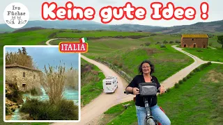 Reisebericht Italien / 🇮🇹 /Heiße Thermalquellen Saturnia mit Stellplatz / Schlammschlacht / #12/24