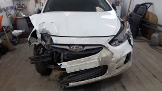 Кузовной ремонт Hyundai Solaris. Часть1
