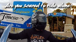 Dont be scared to ride alone! Simple advice "Hit those state lines" Harley Motovlog.