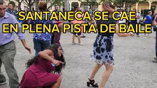 # SANTANECA SE CAE EN PLENA PISTA DE BAILE