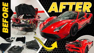 From Wrecked to Fixed in 10 Minutes!! - Ferrari 488 Mansory (VIDEO #81)