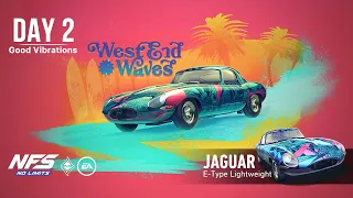 Need For Speed: No Limits | Jaguar E-Type Lightweight (West End Waves - Day 2 | Good Vibrations)