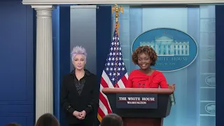 Cyndi Lauper speaks to the White House Press Corps about the Respect Marriage Act.