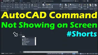 AutoCAD Command Not Showing on Screen #Shorts