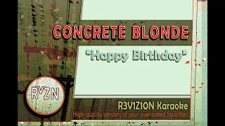 Concrete Blonde "Happy Birthday" Karaoke Instrumental Lyrics