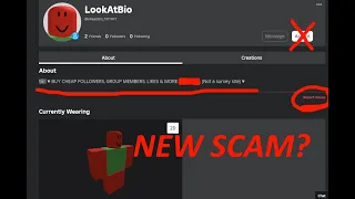 🚨BEWARE OF LOOKATBIO NEW ROBLOX BOT!🚨