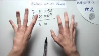 Mathe Trick #2 Rechnen mit den Händen