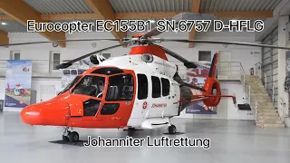 Eurocopter EC155B1 D-HFLG Heli-Flight GmbH Johanniter Luftrettung in detail / RTH action